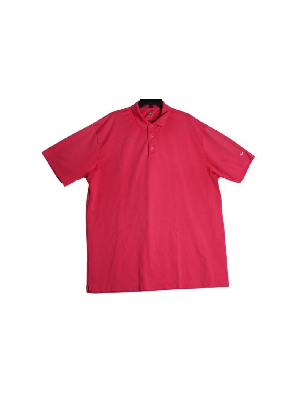 Nike Golf Dri-Fit Vivid Pink Knit Short Sleeve Polo Shirt Men's 2XL XXL